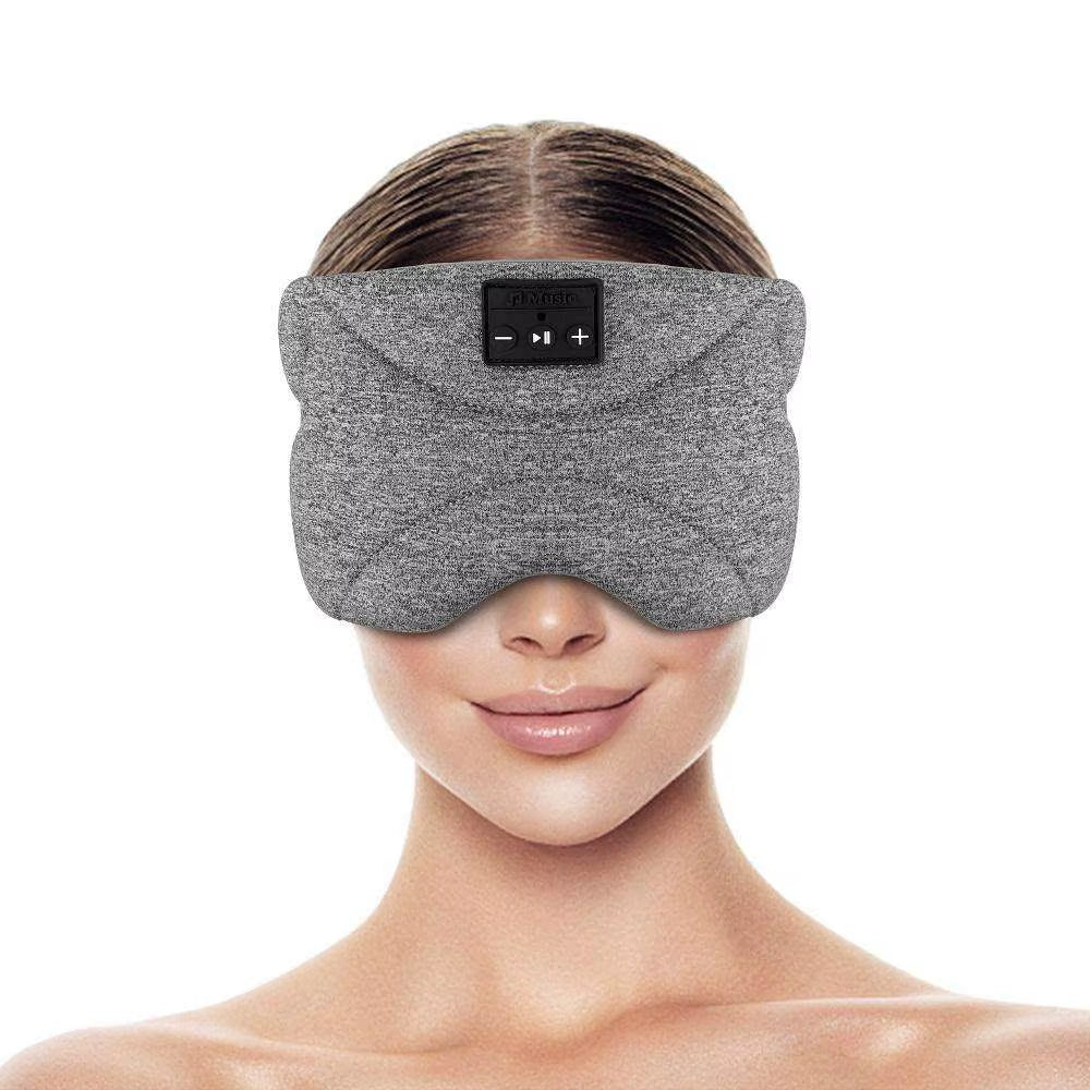 Sleep Mask Headphones Eye Mask Wireless Bt Hair Band Earphones Music Travel Sleeping Headphones Bluetooth